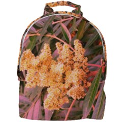 Pale Yellow And Green Sideways Sumac Mini Full Print Backpack