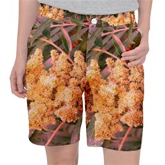 Pale Yellow And Green Sideways Sumac Pocket Shorts