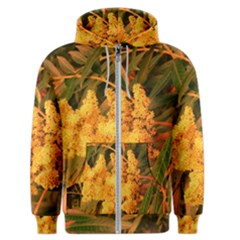 Yellow Sideways Sumac Men s Zipper Hoodie by okhismakingart