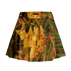 Yellow Sideways Sumac Mini Flare Skirt by okhismakingart