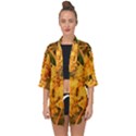 Yellow Sideways Sumac Open Front Chiffon Kimono View1