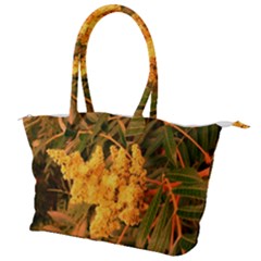 Yellow Sideways Sumac Canvas Shoulder Bag