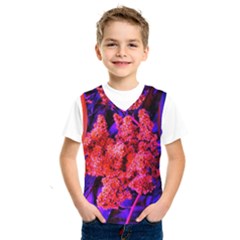 Red And Blue Sideways Sumac Kids  Sportswear by okhismakingart