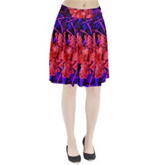 Red And Blue Sideways Sumac Pleated Skirt by okhismakingart