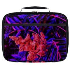 Red And Blue Sideways Sumac Full Print Lunch Bag by okhismakingart