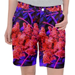 Red And Blue Sideways Sumac Pocket Shorts