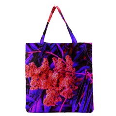 Green And Gold Sideways Sumac Grocery Tote Bag