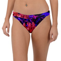 Green And Gold Sideways Sumac Band Bikini Bottom