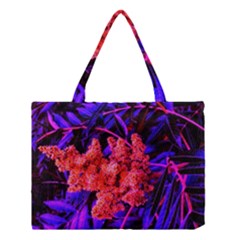 Green And Gold Sideways Sumac Medium Tote Bag by okhismakingart