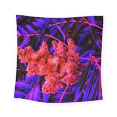 Green And Gold Sideways Sumac Square Tapestry (small) by okhismakingart