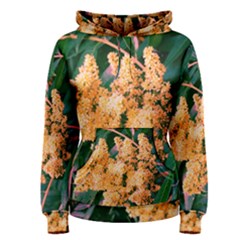 Green And Gold Sideways Sumac Women s Pullover Hoodie by okhismakingart