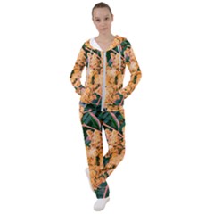 Green And Gold Sideways Sumac Women s Tracksuit