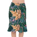 Green and Gold Sideways Sumac Mermaid Skirt View1