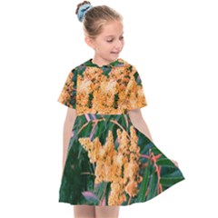 Green And Gold Sideways Sumac Kids  Sailor Dress