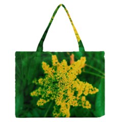 Yellow Sumac Bloom Zipper Medium Tote Bag by okhismakingart