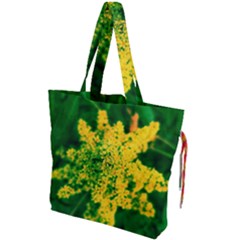 Yellow Sumac Bloom Drawstring Tote Bag