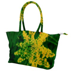 Yellow Sumac Bloom Canvas Shoulder Bag