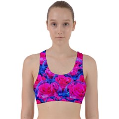 Rose Bowls Back Weave Sports Bra by okhismakingart