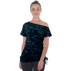 Dark Green Queen Anne s Lace Hillside Tie-up Tee