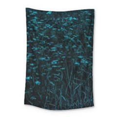 Dark Green Queen Anne s Lace Hillside Small Tapestry by okhismakingart