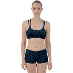 Dark Green Queen Anne s Lace Hillside Perfect Fit Gym Set by okhismakingart