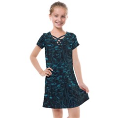 Dark Green Queen Anne s Lace Hillside Kids  Cross Web Dress