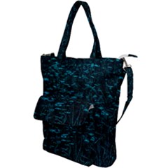 Dark Green Queen Anne s Lace Hillside Shoulder Tote Bag by okhismakingart