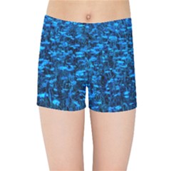 Blue Queen Anne s Lace Hillside Kids  Sports Shorts by okhismakingart