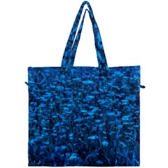 Blue Queen Anne s Lace Hillside Canvas Travel Bag by okhismakingart