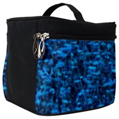 Blue Queen Anne s Lace Hillside Make Up Travel Bag (big) by okhismakingart