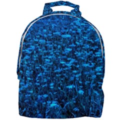 Blue Queen Anne s Lace Hillside Mini Full Print Backpack by okhismakingart