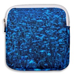 Blue Queen Anne s Lace Hillside Mini Square Pouch by okhismakingart