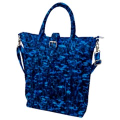 Blue Queen Anne s Lace Hillside Buckle Top Tote Bag by okhismakingart