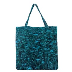 Blue-green Queen Annes Lace Hillside Grocery Tote Bag