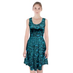 Blue-green Queen Annes Lace Hillside Racerback Midi Dress by okhismakingart