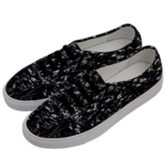 High Contrast Black And White Queen Anne s Lace Hillside Men s Classic Low Top Sneakers by okhismakingart