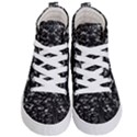 High Contrast Black and White Queen Anne s Lace Hillside Kids  Hi-Top Skate Sneakers View1