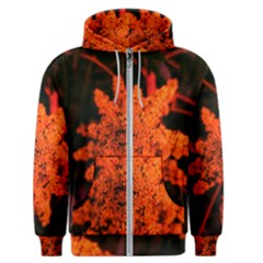 Orange Sumac Bloom Men s Zipper Hoodie by okhismakingart