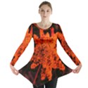 Orange Sumac Bloom Long Sleeve Tunic  View1