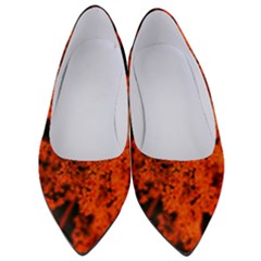 Orange Sumac Bloom Women s Low Heels by okhismakingart