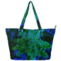 Blue and Green Sumac Bloom Full Print Shoulder Bag View1