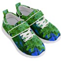 Lime Green Sumac Bloom Kids  Velcro Strap Shoes View3