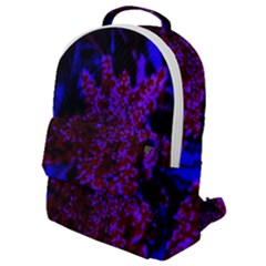 Maroon And Blue Sumac Bloom Flap Pocket Backpack (small) by okhismakingart