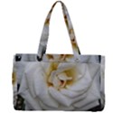 White Angular Rose Canvas Work Bag View2