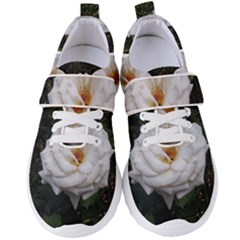 White Smooth Rose Women s Velcro Strap Shoes