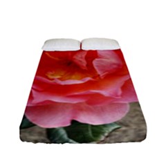 Pink Rose Fitted Sheet (full/ Double Size) by okhismakingart