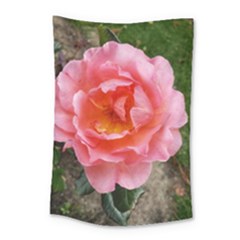 Pink Rose Small Tapestry by okhismakingart