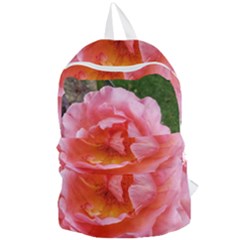 Pink Rose Foldable Lightweight Backpack by okhismakingart