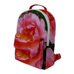 Pink Rose Flap Pocket Backpack (large) by okhismakingart