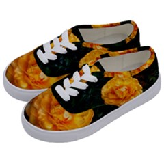 Yellow Rose Kids  Classic Low Top Sneakers by okhismakingart